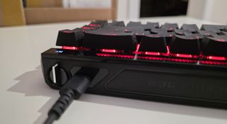 The back of the Asus ROG Falchion Ace HFX