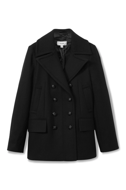 Reiss Lily Double Breasted Wool Blend Coat