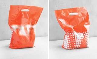 Tate bags in orange coloured
