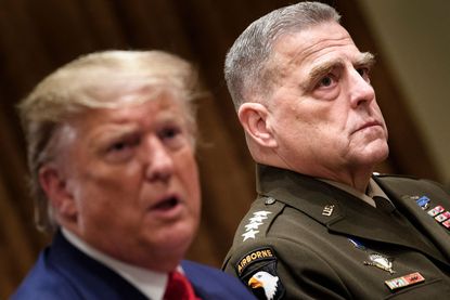 Mark A. Milley and Donald Trump