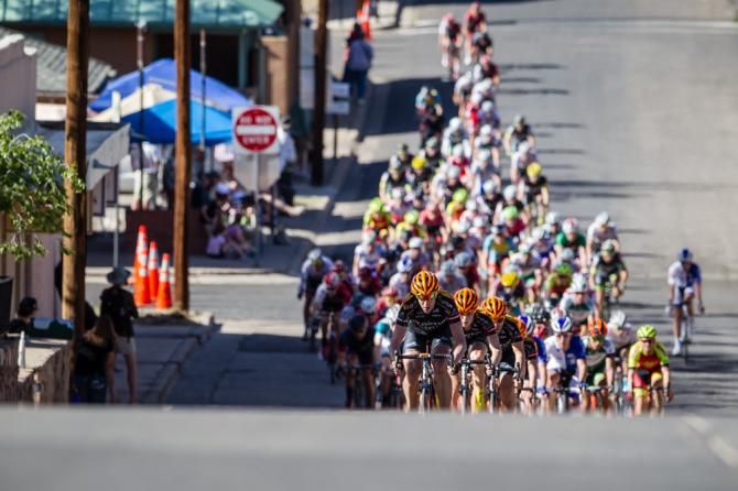 Optum takes up the chase late in the race.