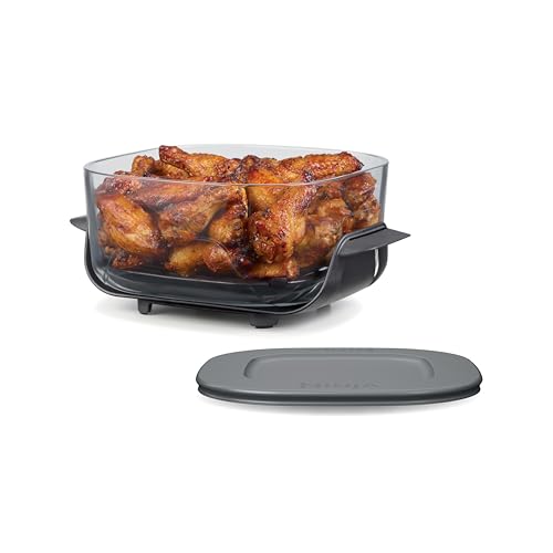 Ninja 4-Qt Cleancrisp&amp;trade; Glassware Container With Storage Lid, Compatible With Ninja Crispi Portable Cooking System, Microwave, Freezer &amp;amp; Dishwasher Safe, Pfas &amp;amp; Ptfe Free Glass, Xsksfn4qt