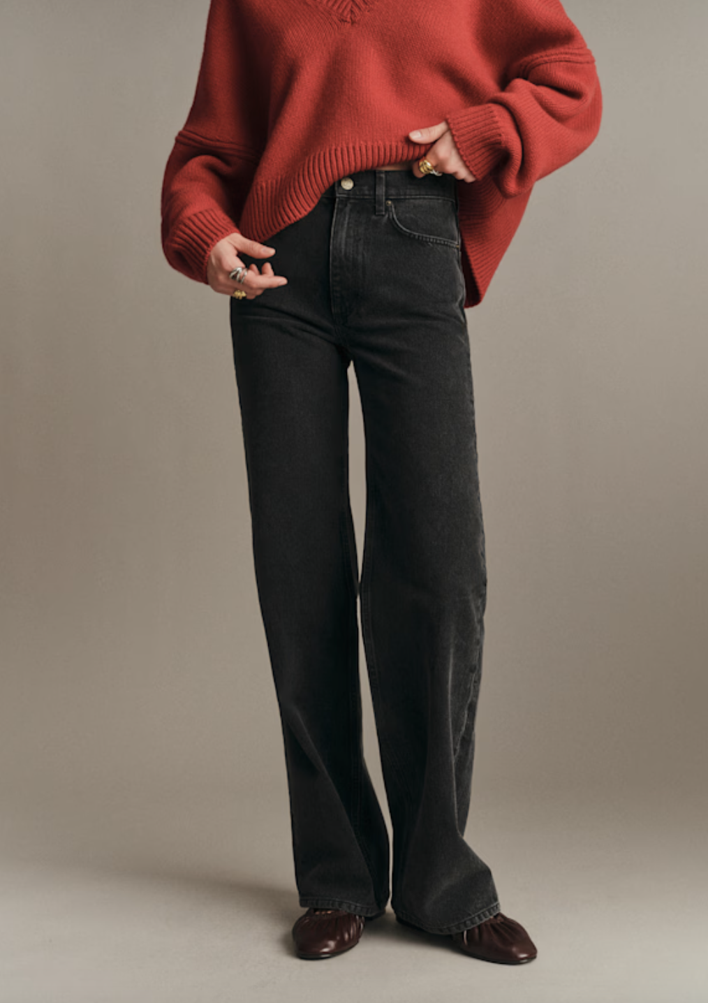 sezane black jeans