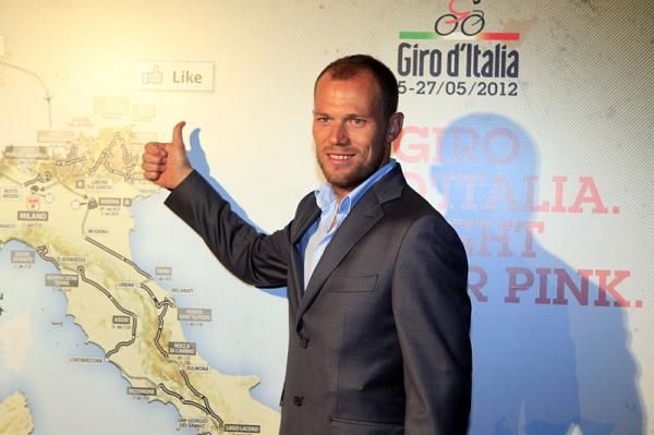 Thor Hushovd at the 2012 Giro d'Italia presentation