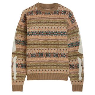 Kapital 7G Wool Fair Isle BONE Jumper