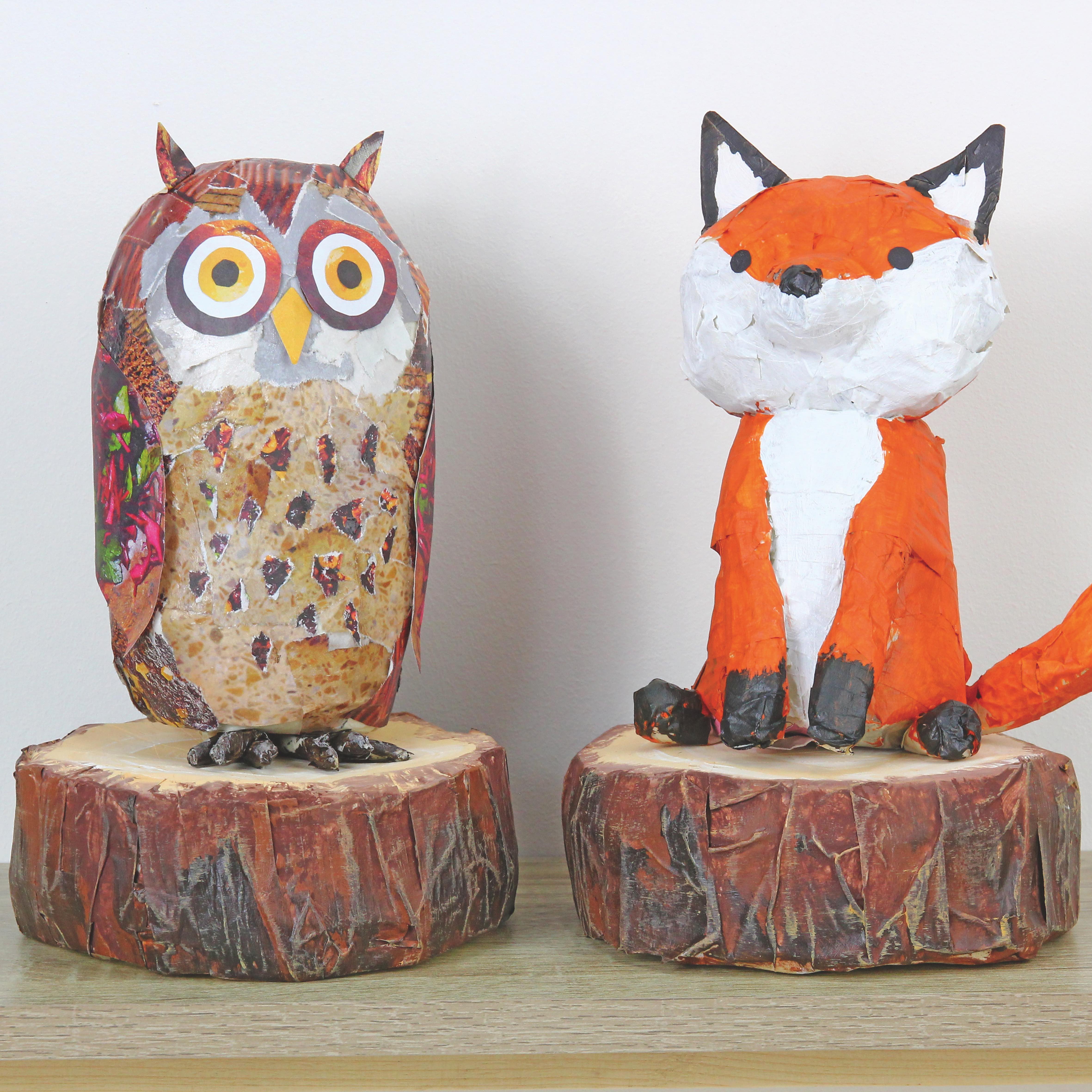 Owl and fox book ends