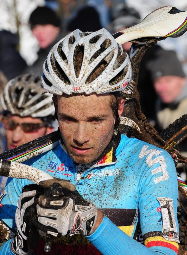 Former champion Neils Albert (Belgium) dropped out with one lap to go