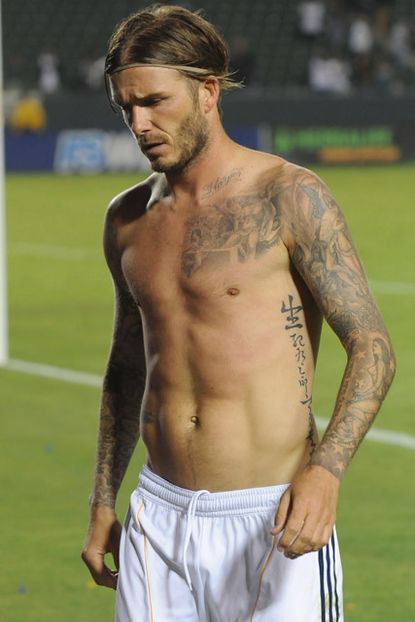 David Beckham - David Beckham debuts brand new tattoo - David Beckham new tatoo - Tattoo - David Beckham Harper - Victoria Beckham - Harper Beckham - Marie Claire - Marie Claire UK