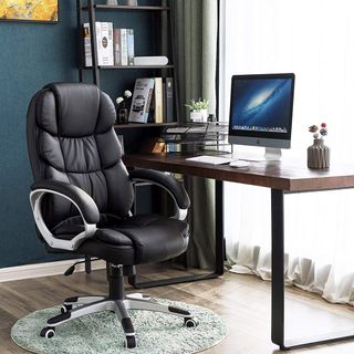 home office with work desk and office chair