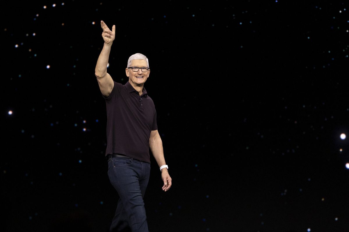 Tim Cook at an Apple event