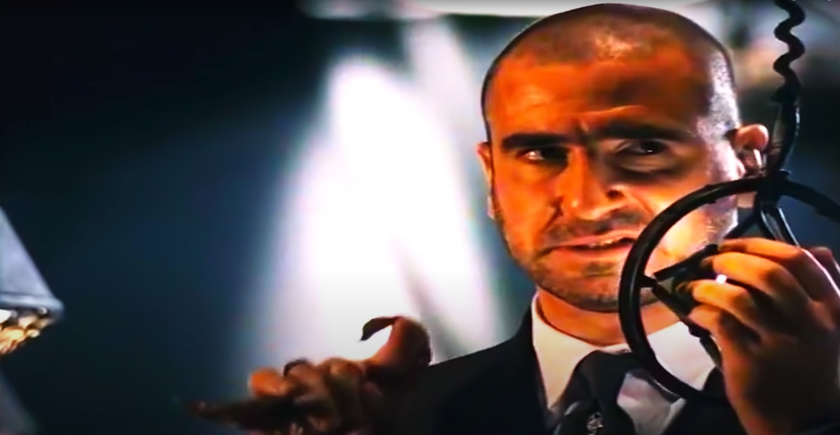 Eric Cantona was the Nike Secret Tournament announcer