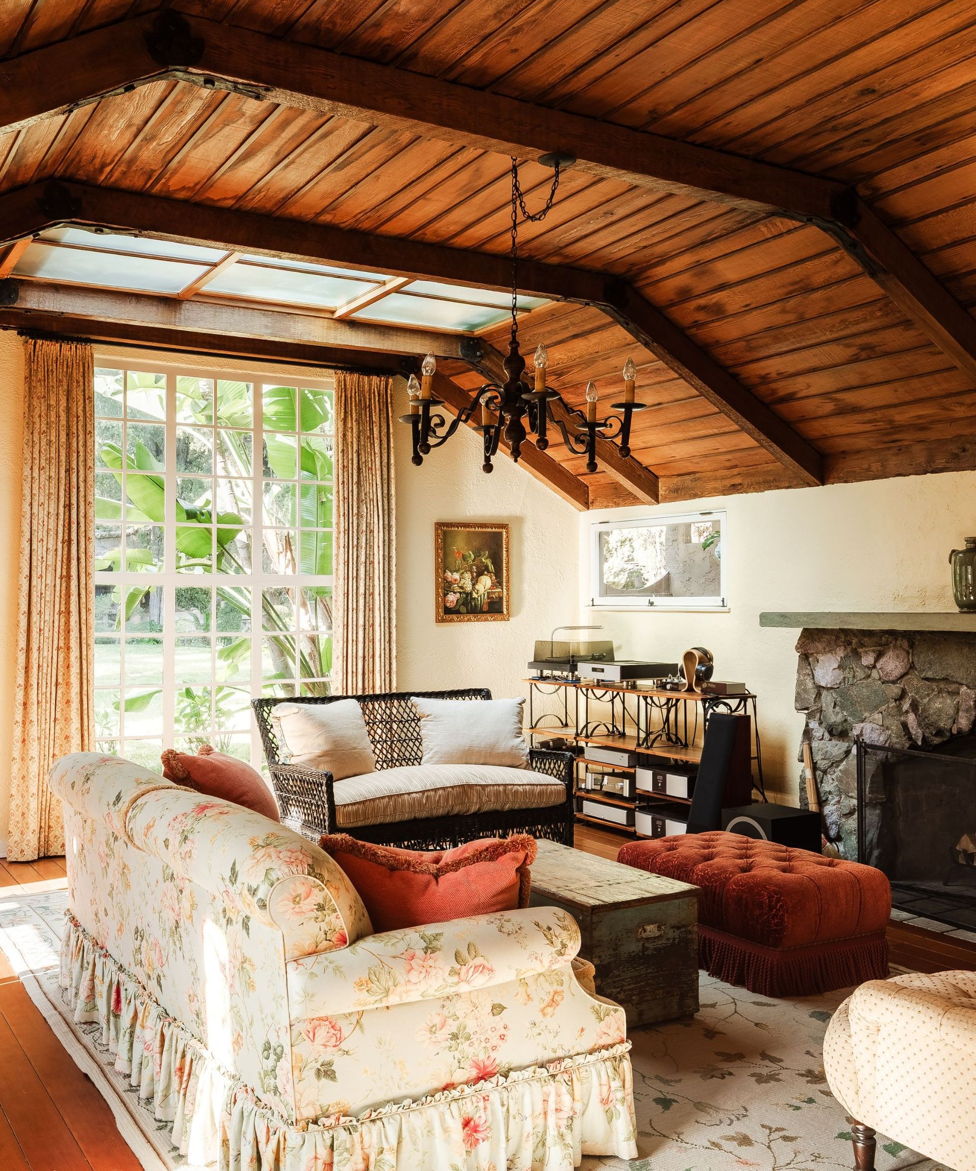 Dennis Morgan's fireplace