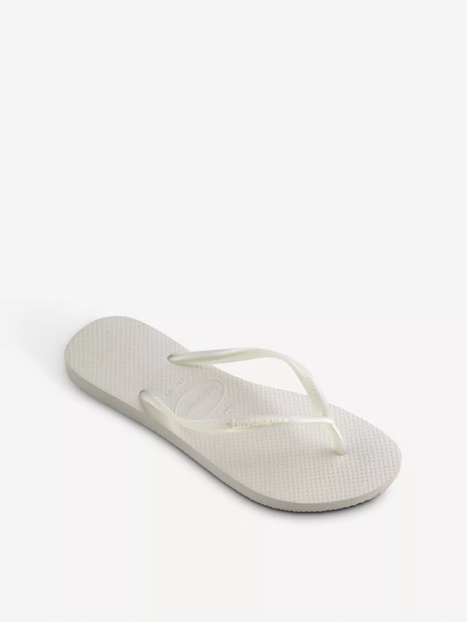 Slim Rubber Flip-Flops - 1/2