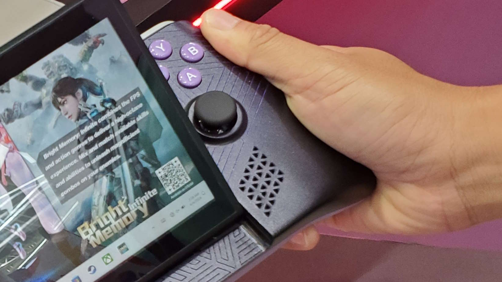 Unprecedented memory, frame rate boosting eye tracking features, and an ambitious ethos: In a surprising twist Adata had the most interesting handheld gaming PC at Computex 2024