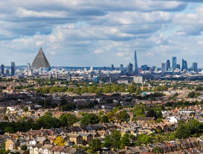 What the Primrose Hill Death Pyramid — aka the Metropolitan Sepulchre — might look like today if it had ever been built.