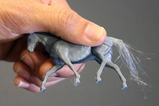 3D Hair Extensions from Printer horse