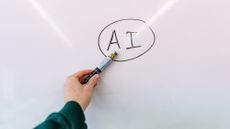 A whiteboard with Artificial Intelligence written on it