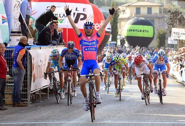 Diego Ulissi (Lampre - ISD) triumphs in stage 3