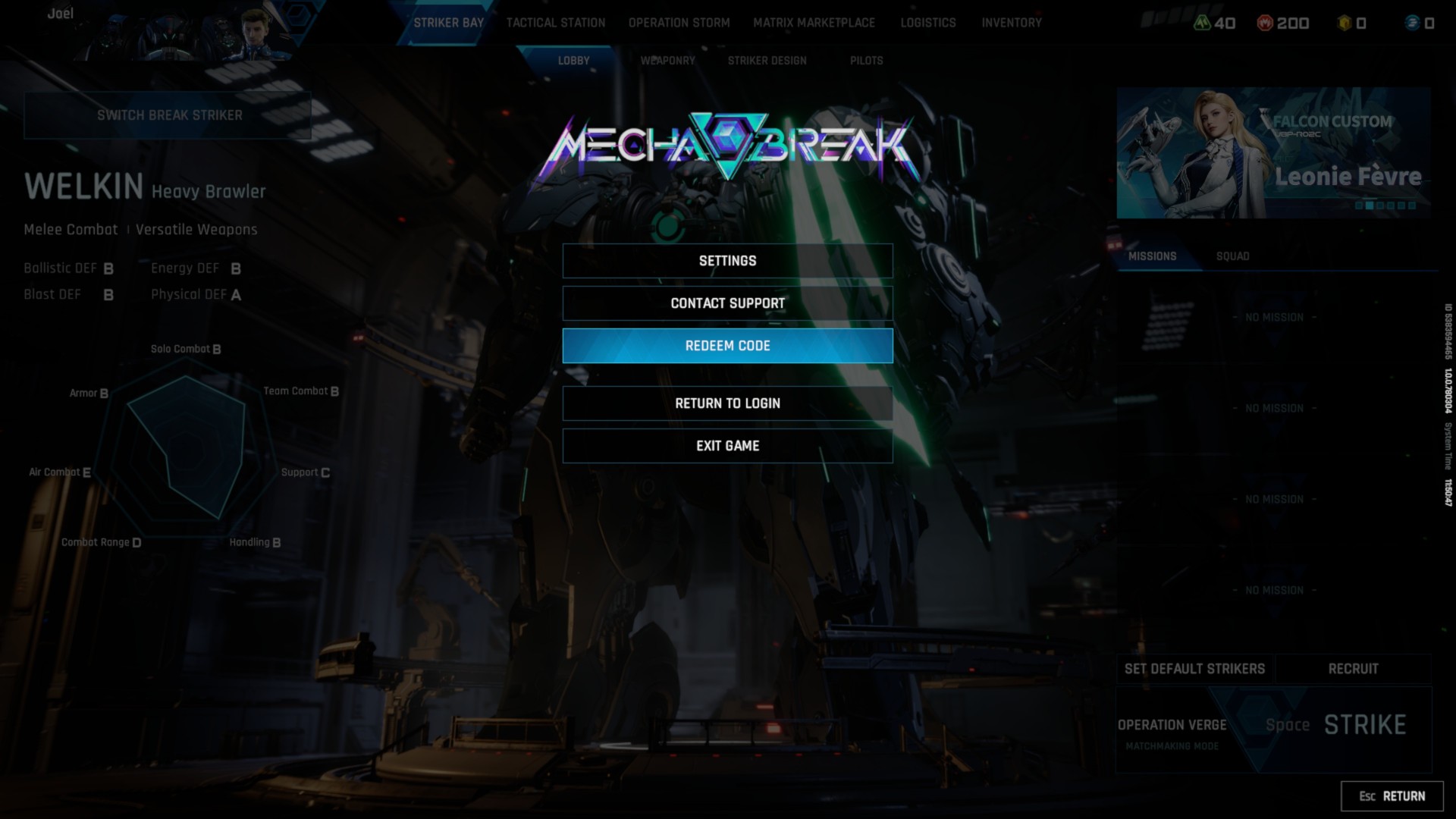 Mecha Break codes