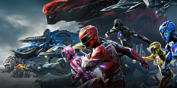 The Power Rangers and their zords