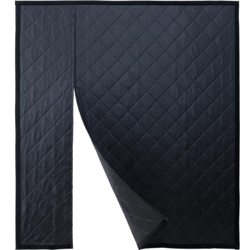 Reversible Wide Magnetic Thermal Insulated Door Curtain for Winter,thicken Polyester Fiberfill &amp;amp; Heavy Duty Oxford Cloth,temporary Window Insulation Cover Curtain for French Sliding Door,62&amp;rdquo;x81&amp;rdquo;