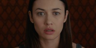 The Room Olga Kurylenko showing a face of absolute shock