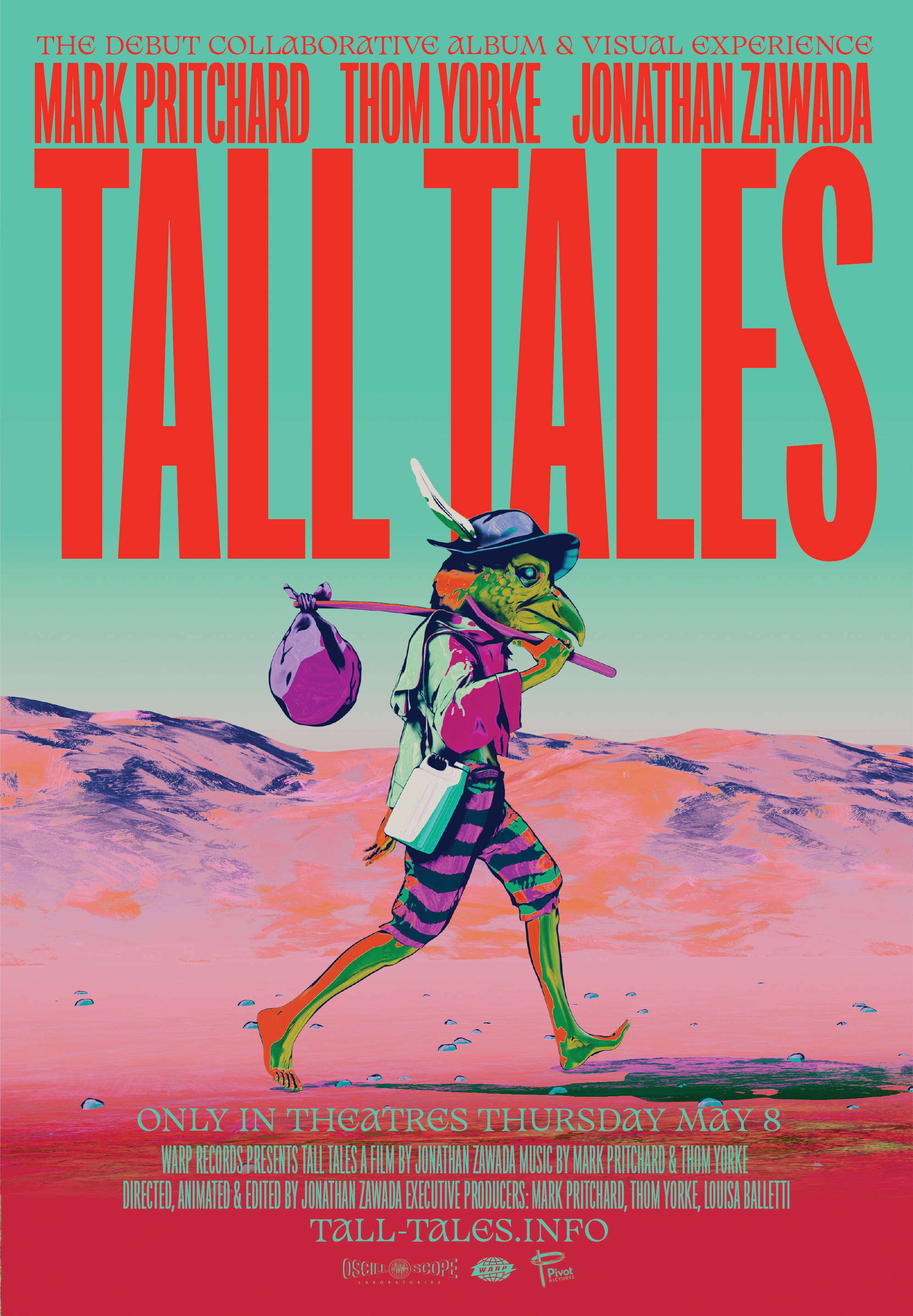 Tall Tales film poster to accompany the album by Thom Yorke and Mark Pritchard