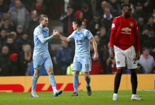 Jay Rodriguez wrapped up Burnley's first win at Old Trafford since 1962 on Wednesday