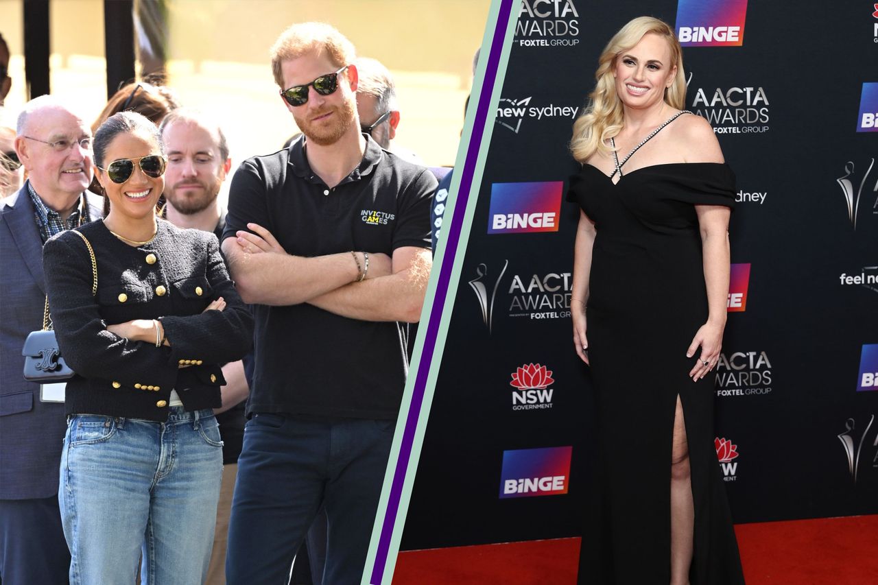 Prince Harry, Meghan Markle and Rebel Wilson