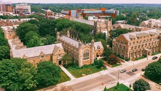photo of university of michigan campus from above