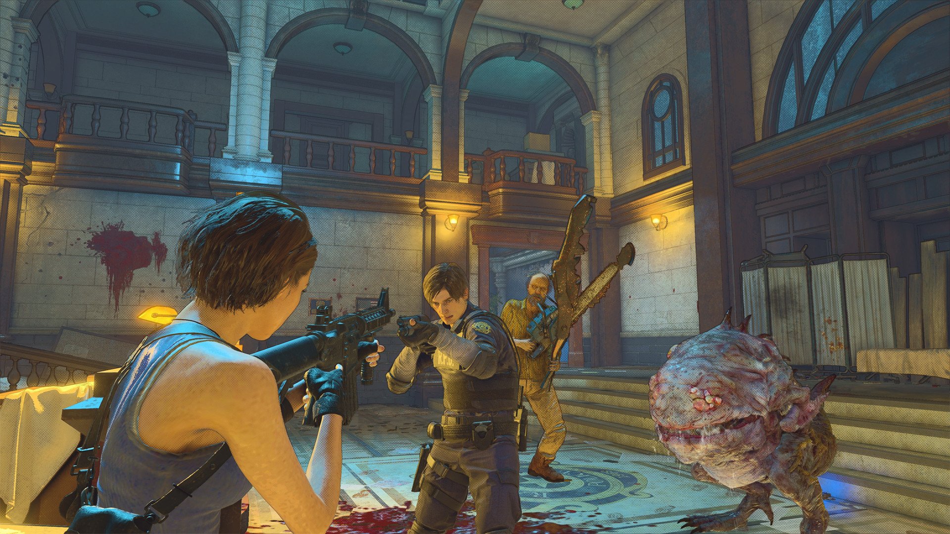 Reverse image of Resident Evil