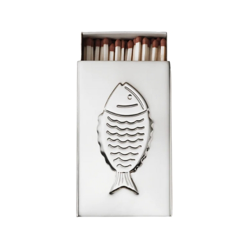 MATILDA GOAD & CO., Fish Matchbox Sleeve, Silver