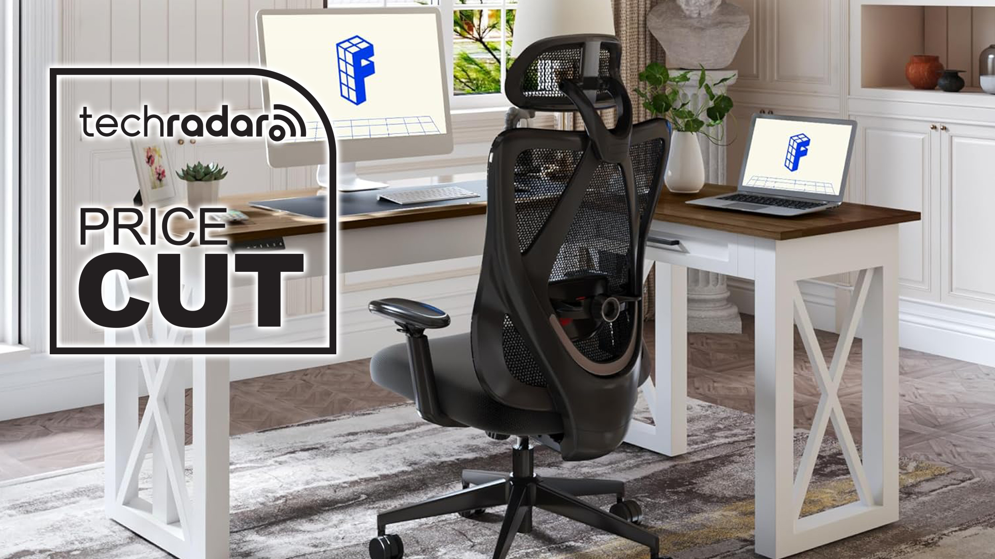 FlexiSpot L-Shaped Executive Electric Desk