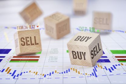 Stock Market Buying and Selling Dice on Financial Graph