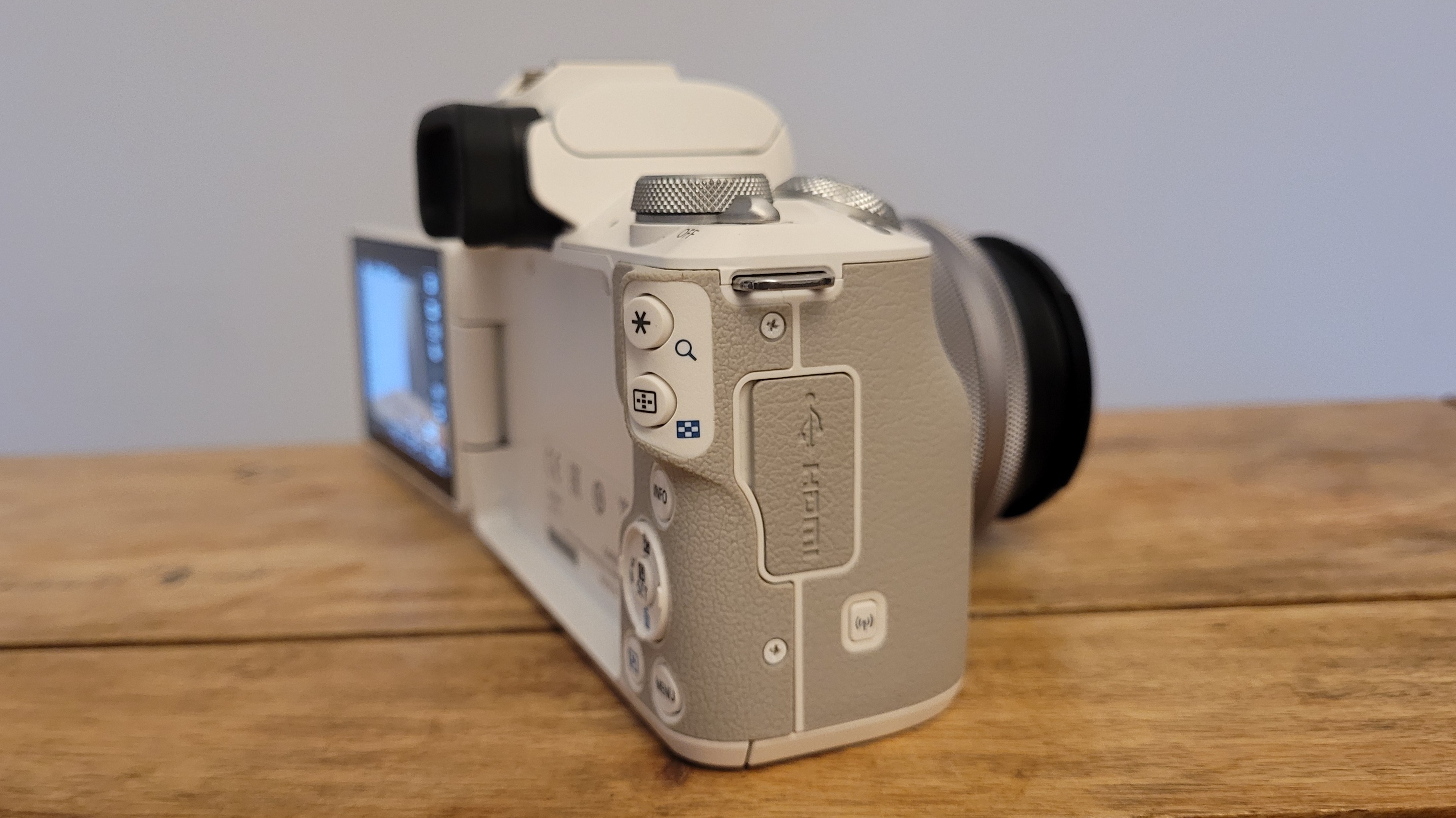 The EOS M50 Mark II has a generous grip, although the buttons on the back are a little too close for our liking.