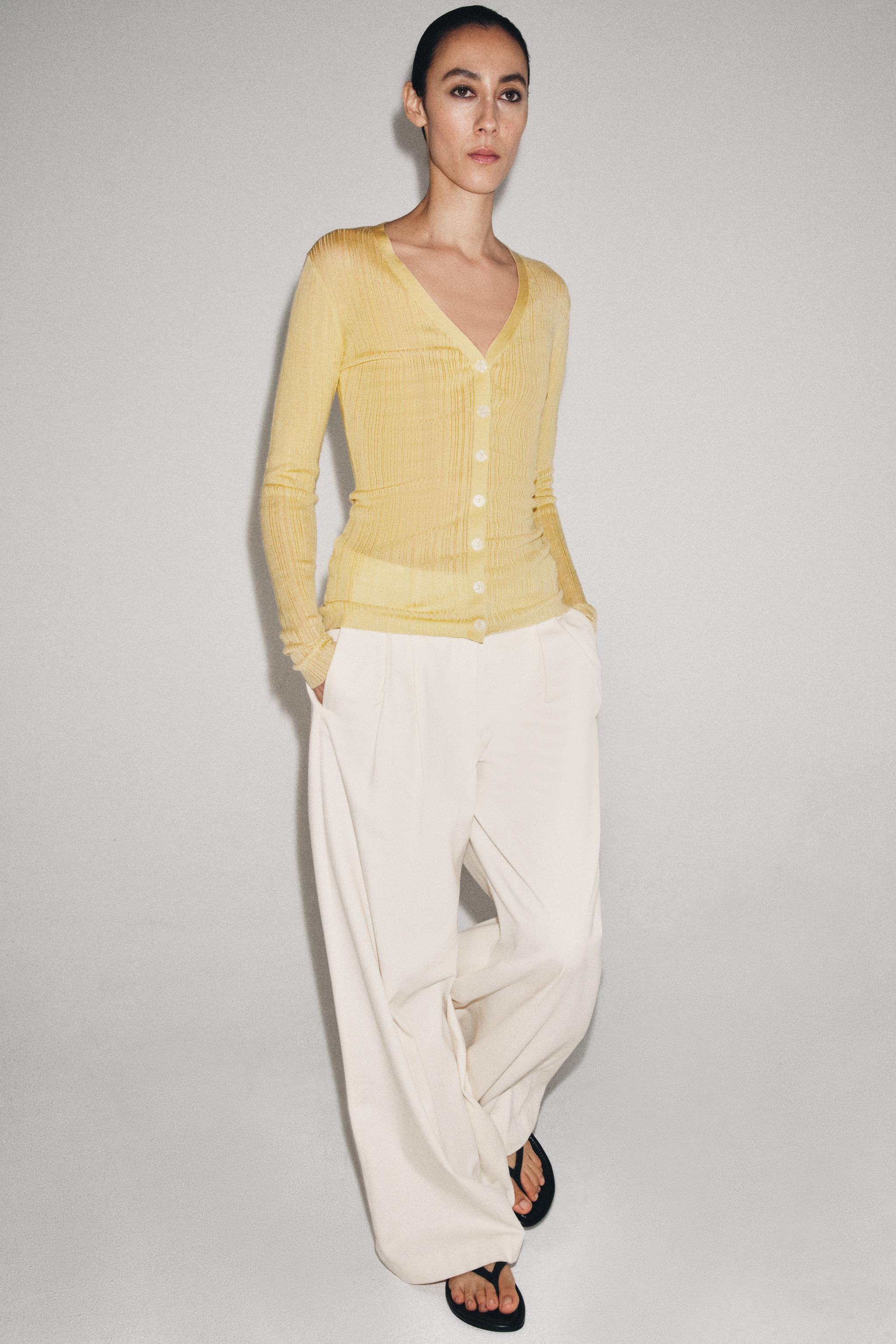 Zw Collection Pleated Wide Leg Pants