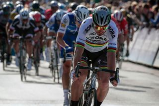 Peter Sagan (Bora-Hansgrohe) finishes third in Gent-Wevelgem