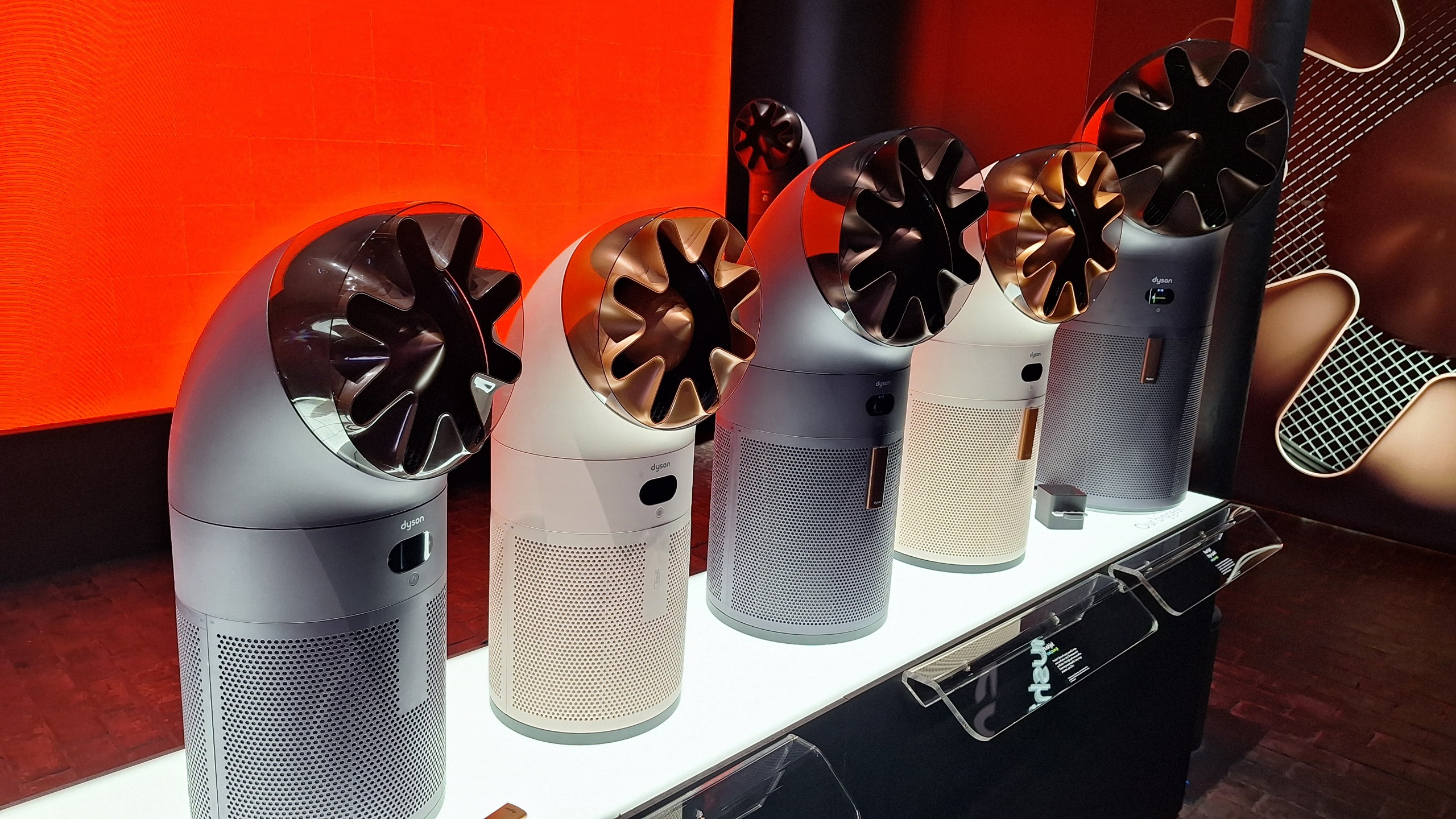 Dyson HushJet fans on display at IFA