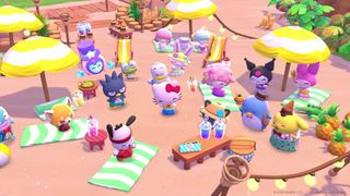 A screenshot of gameplay from the upcoming PC game, Hello Kitty Island Adventure.