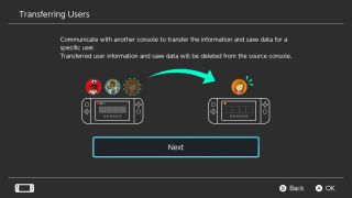 How to transfer Switch data to new console