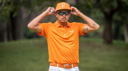 What does the p stand cheap for on rickie fowler's cap