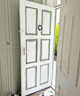 Painting a front door