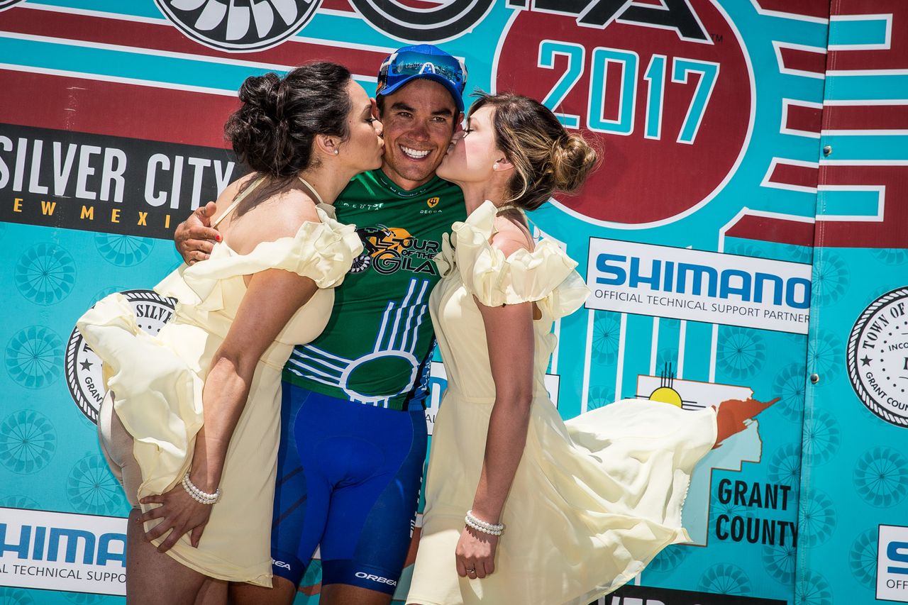 Travis McCabe (UnitedHealthcare) takes over the sprint jersey.