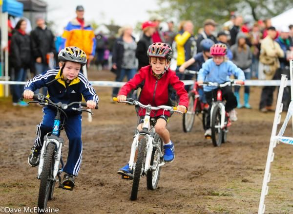 The kids' race was quite competitive