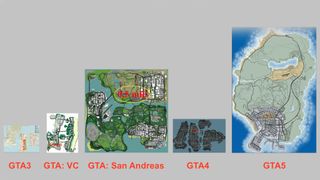 A side-by-side comparison of all the major GTA maps by GTAForums member KeWiS.