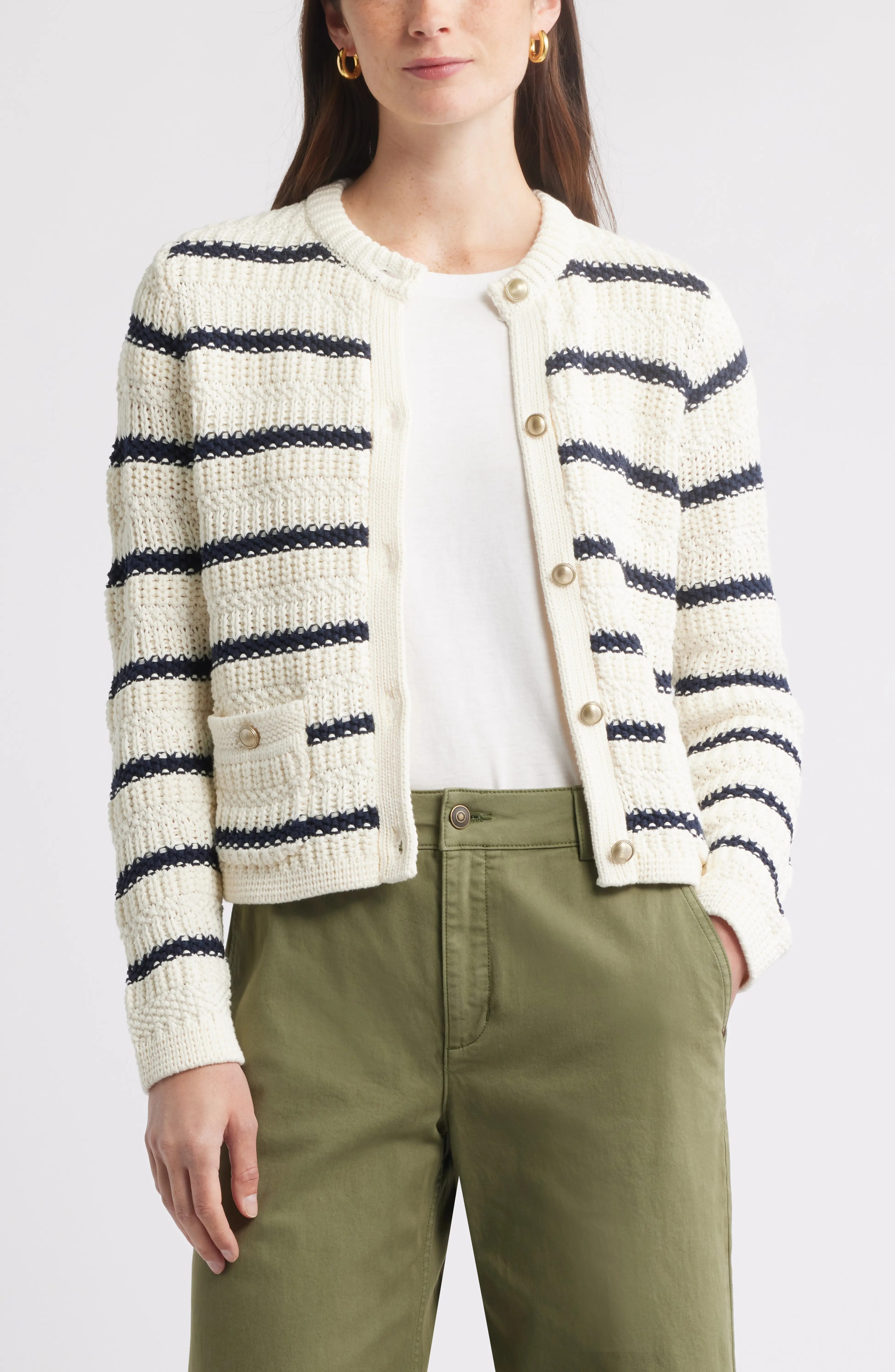 Caslon, Textured Sweater Jacket (Was $109) 