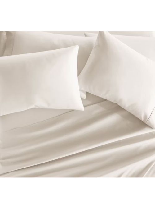 Becky Cameron Solid 6 Piece Sheet Set (Ivory)