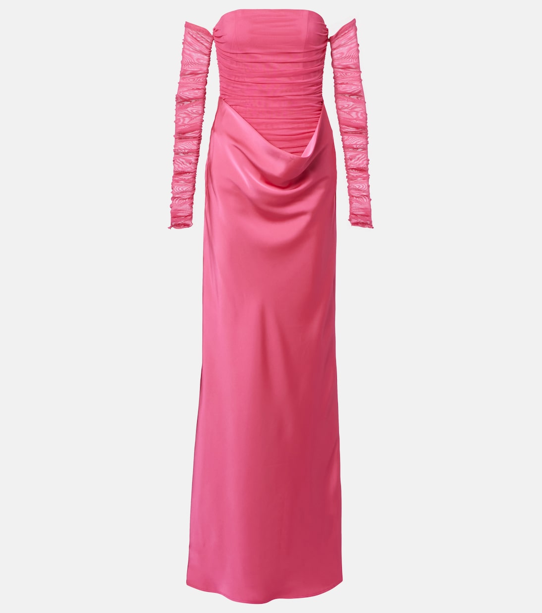 Draped Ruched Gown