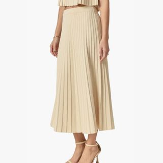 Pleated maxi skirt