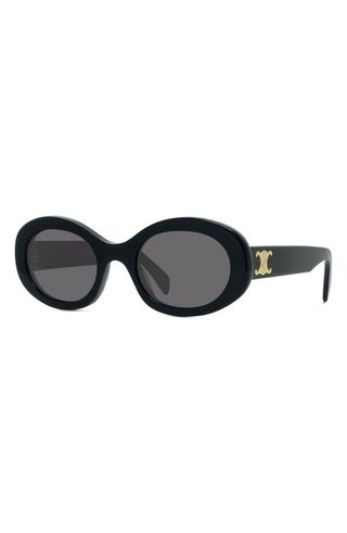 Triomphe 52mm Oval Sunglasses